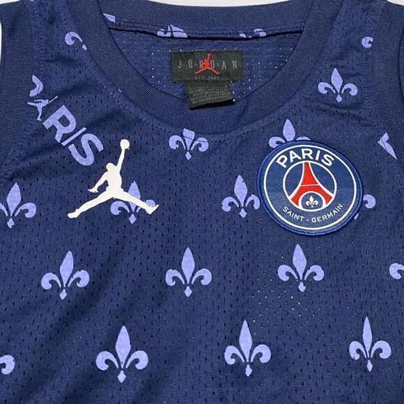 Jordan Nike Paris Saint Germain Statement Navy Vest Junior/ Boys size Large New - Picture 4 of 10